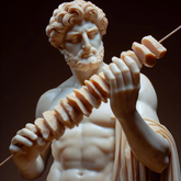 Smoke and Flame Greek Souvlaki Chicken Gyro